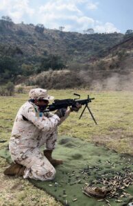 Ametralladora Minimi del Ejército Mexicano