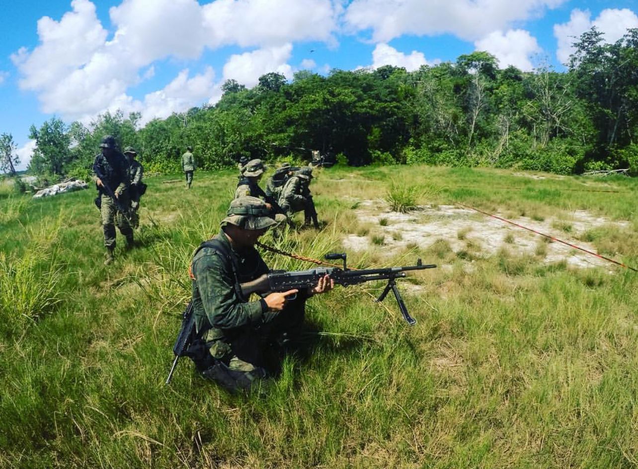 Operaciones en Selva del Ejército Mexicano. Xtomoc Quintana Roo, México.