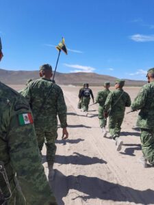 Las Operaciones en el desierto del Ejército Mexicano, requiere del empleo de técnicas y tácticas especiales