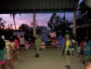 Presencia del Ejército después del paso de huracán Otis en Acapulco